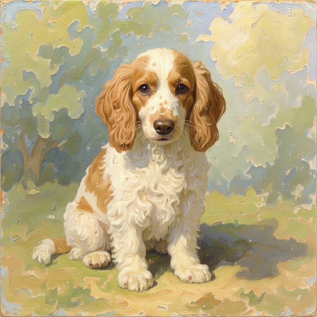 Cocker Spaniel pet portrait painted by Fancy Pet
