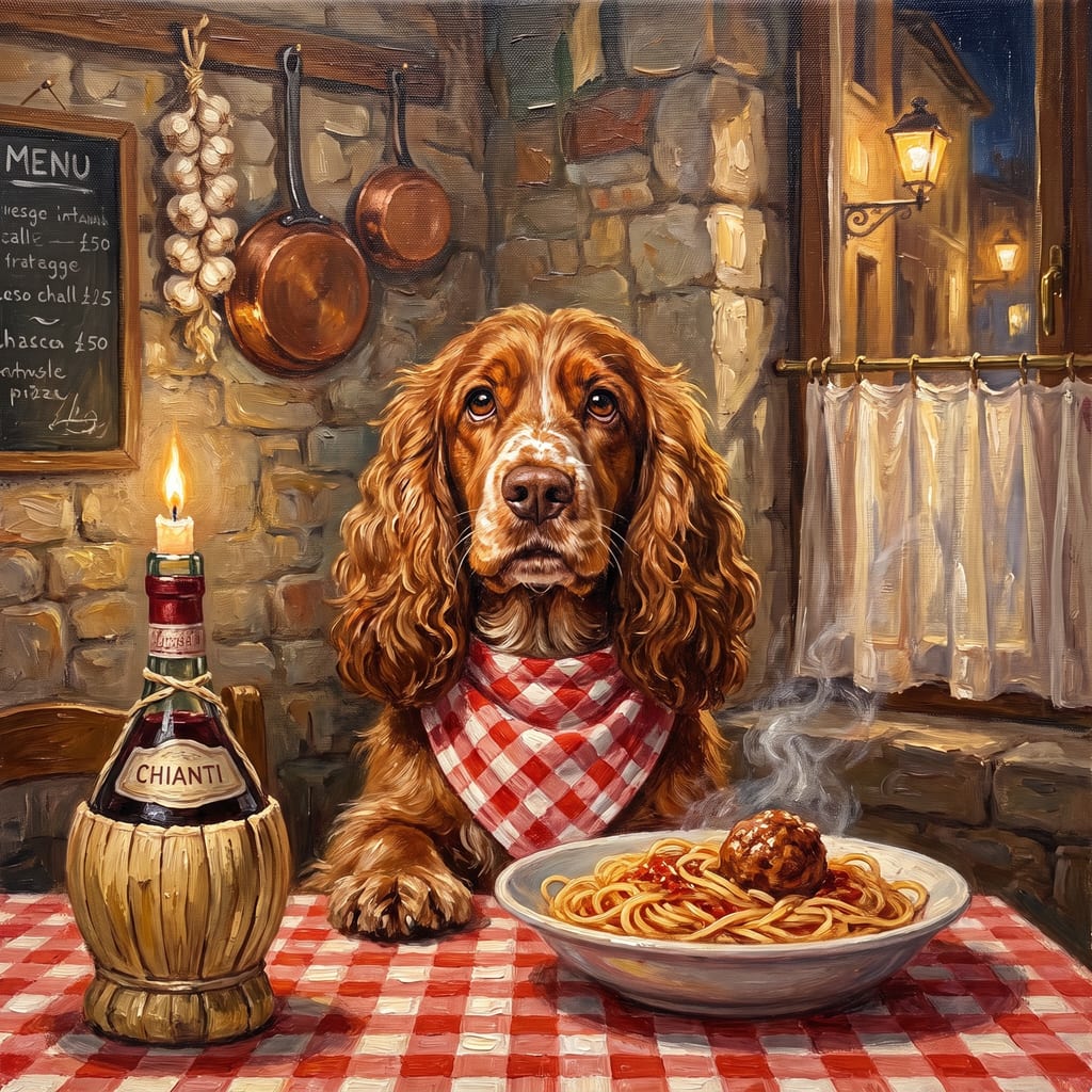 Cocker Spaniel pet portrait painted by Fancy Pet