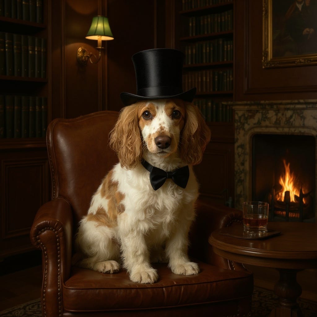 Cocker Spaniel pet portrait painted by Fancy Pet