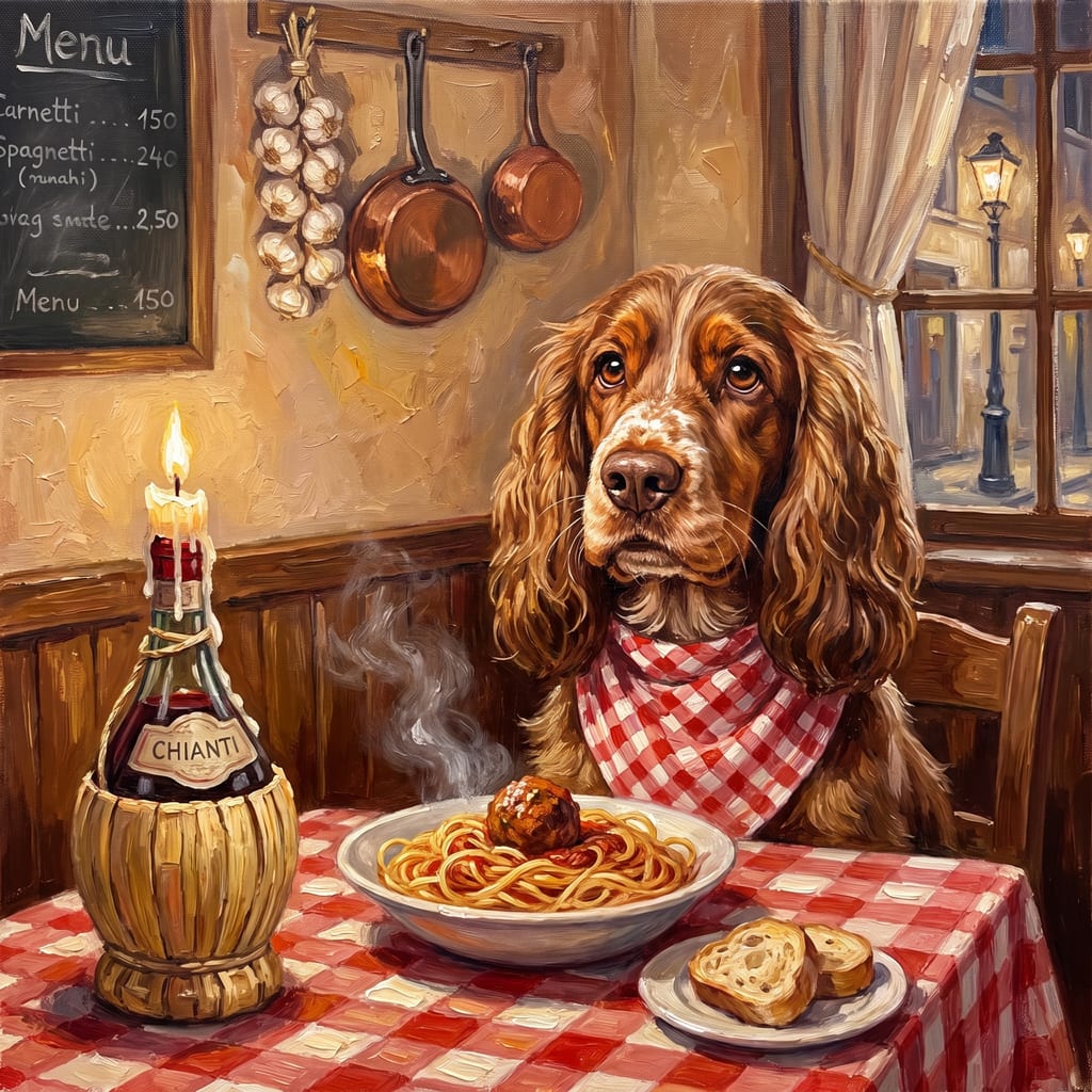Cocker Spaniel pet portrait painted by Fancy Pet