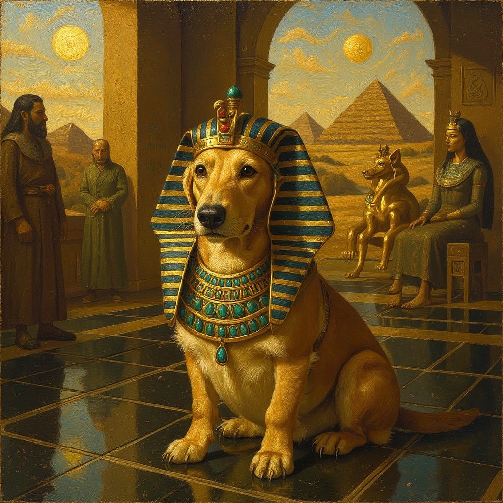 Dachshund pet portrait painted by Fancy Pet