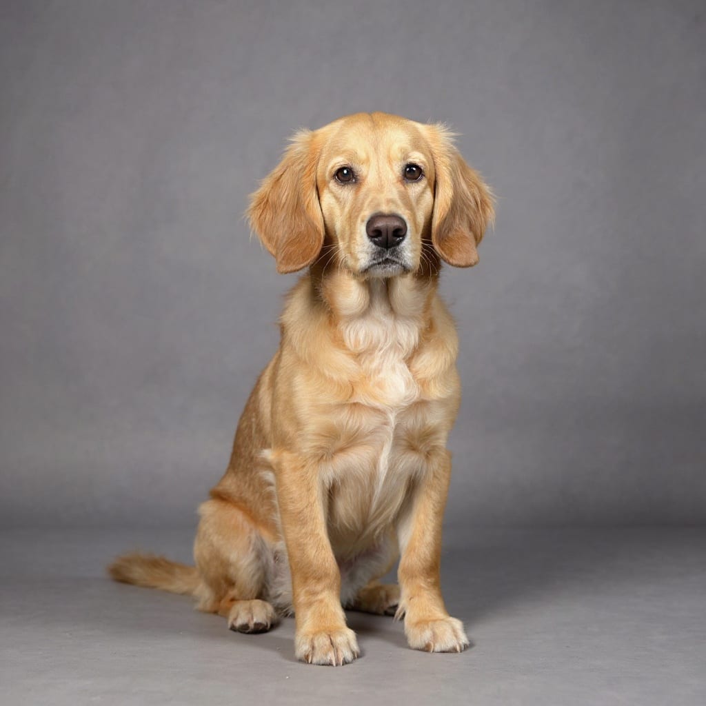 Golden Retriever pet portrait painted by Fancy Pet