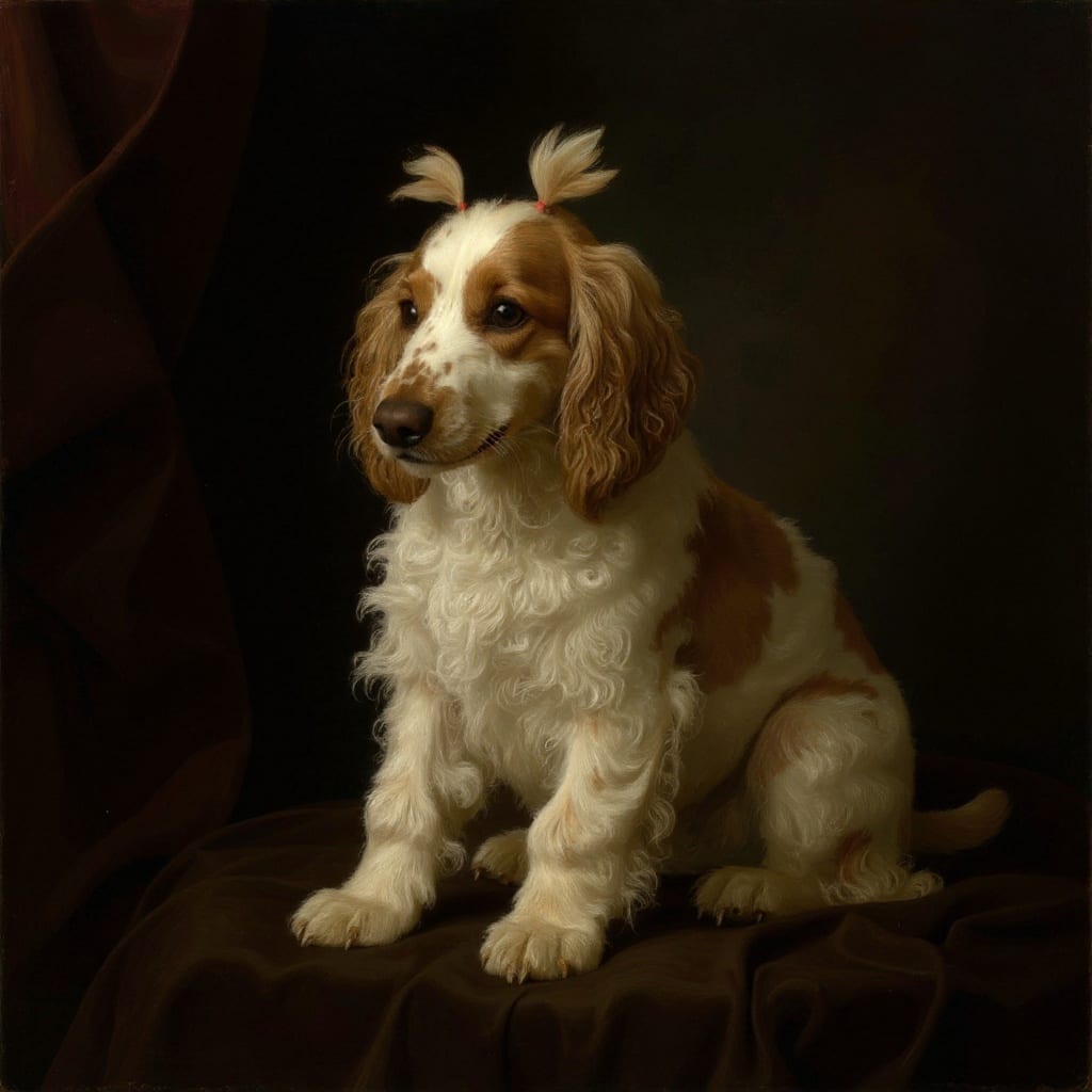 Cocker Spaniel pet portrait painted by Fancy Pet