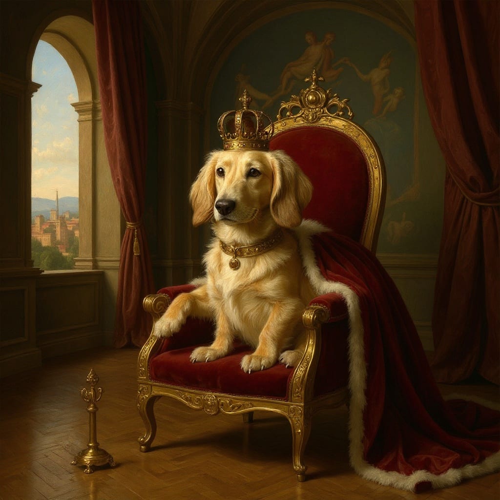 Dachshund pet portrait painted by Fancy Pet