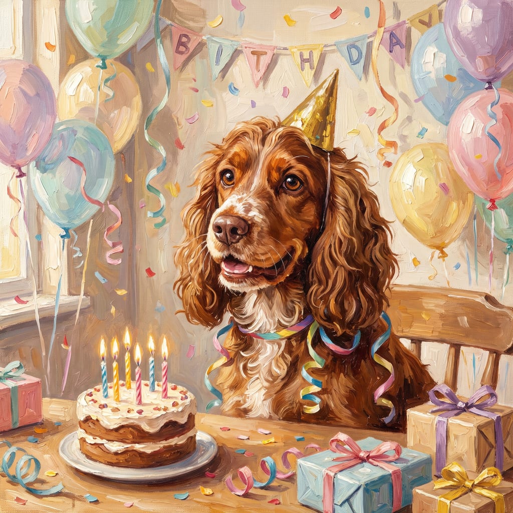 Cocker Spaniel pet portrait painted by Fancy Pet