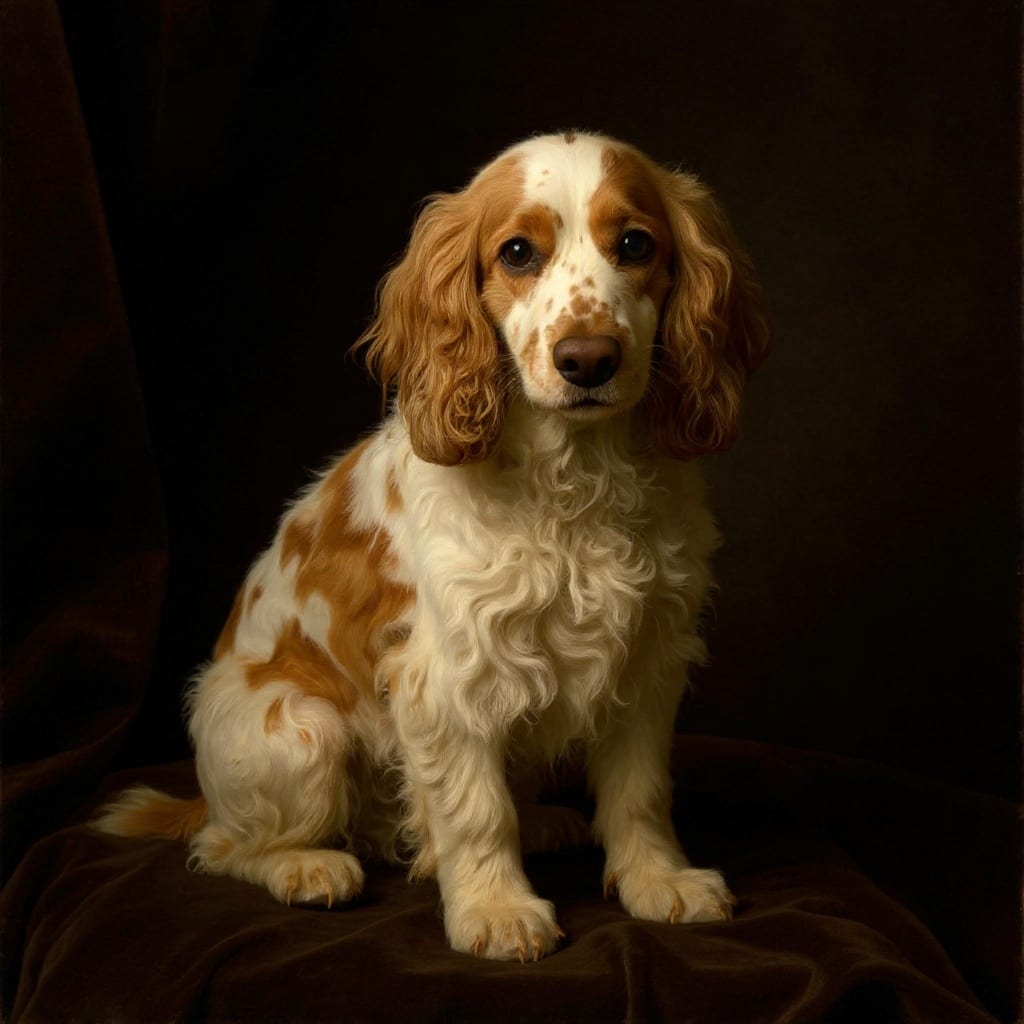 Cocker Spaniel pet portrait painted by Fancy Pet